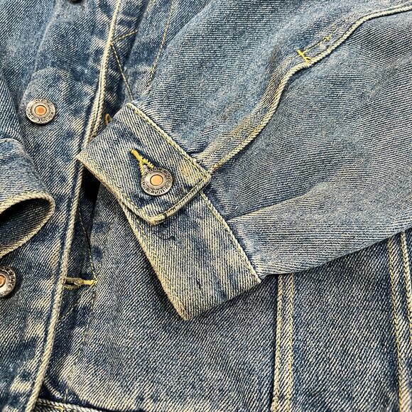 Bugle boy jeans denim jacket men Large vintage - Picture 7 of 14